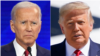 Ứng cử viên tổng thống của Đảng Dân chủ Joe Biden (trái) và Tổng thống Donald Trump - ứng cử viên của Đảng Cộng hoà.